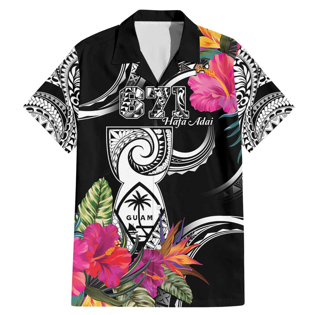 Hafa Adai Guam Family Matching Mermaid Dress and Hawaiian Shirt Polynesian Tattoo Tropical Flowers