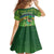 Personalised Hawaii Saint Patrick's Day Family Matching Off The Shoulder Long Sleeve Dress and Hawaiian Shirt Let's Get Fit Shaced