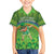 Personalised Hawaii Saint Patrick's Day Family Matching Off The Shoulder Long Sleeve Dress and Hawaiian Shirt Let's Get Fit Shaced