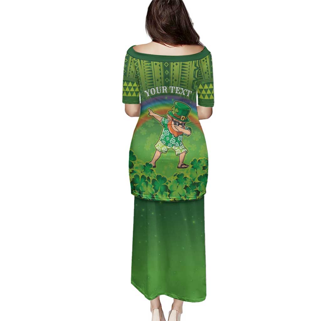 Personalised Hawaii Saint Patrick's Day Family Matching Puletasi and Hawaiian Shirt Let's Get Fit Shaced LT05 - Polynesian Pride