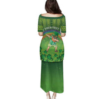 Personalised Hawaii Saint Patrick's Day Family Matching Puletasi and Hawaiian Shirt Let's Get Fit Shaced LT05 - Polynesian Pride