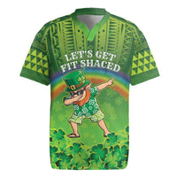 Personalised Hawaii Saint Patrick's Day Rugby Jersey Let's Get Fit Shaced LT05 Green - Polynesian Pride
