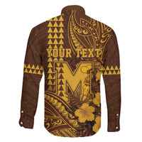 Personalised Hawaii Mililani High School Family Matching Off Shoulder Short Dress and Hawaiian Shirt Tribal Tattoo With Hibiscus Flowers LT05 - Polynesian Pride