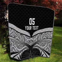 Custom New Zealand Cricket Quilt Go Champions World Cup 2024 With Maori Pattern