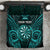 Personalised New Zealand Darts Bedding Set Turquoise Dart Board Maori Pattern