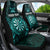 Personalised New Zealand Darts Car Seat Cover Turquoise Dart Board Maori Pattern