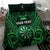 Personalised New Zealand Darts Bedding Set Green Dart Board Maori Pattern