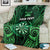 Personalised New Zealand Darts Blanket Green Dart Board Maori Pattern