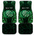 Personalised New Zealand Darts Car Mats Green Dart Board Maori Pattern