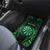 Personalised New Zealand Darts Car Mats Green Dart Board Maori Pattern