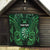 Personalised New Zealand Darts Quilt Green Dart Board Maori Pattern