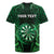 Personalised New Zealand Darts Rugby Jersey Green Dart Board Maori Pattern