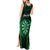 Personalised New Zealand Darts Tank Maxi Dress Green Dart Board Maori Pattern