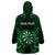 Personalised New Zealand Darts Wearable Blanket Hoodie Green Dart Board Maori Pattern