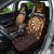 Personalised New Zealand Darts Car Seat Cover Gold Dart Board Maori Pattern