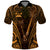 Personalised New Zealand Darts Polo Shirt Gold Dart Board Maori Pattern