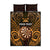 Personalised New Zealand Darts Quilt Bed Set Gold Dart Board Maori Pattern