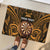 Personalised New Zealand Darts Rubber Doormat Gold Dart Board Maori Pattern