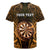 Personalised New Zealand Darts Rugby Jersey Gold Dart Board Maori Pattern