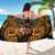 Personalised New Zealand Darts Sarong Gold Dart Board Maori Pattern