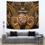 Personalised New Zealand Darts Tapestry Gold Dart Board Maori Pattern