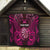 Personalised New Zealand Darts Quilt Pink Dart Board Maori Pattern