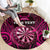 Personalised New Zealand Darts Round Carpet Pink Dart Board Maori Pattern