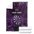 Personalised New Zealand Darts Blanket Purple Dart Board Maori Pattern