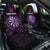 Personalised New Zealand Darts Car Seat Cover Purple Dart Board Maori Pattern