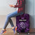 Personalised New Zealand Darts Luggage Cover Purple Dart Board Maori Pattern