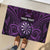 Personalised New Zealand Darts Rubber Doormat Purple Dart Board Maori Pattern