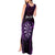 Personalised New Zealand Darts Tank Maxi Dress Purple Dart Board Maori Pattern