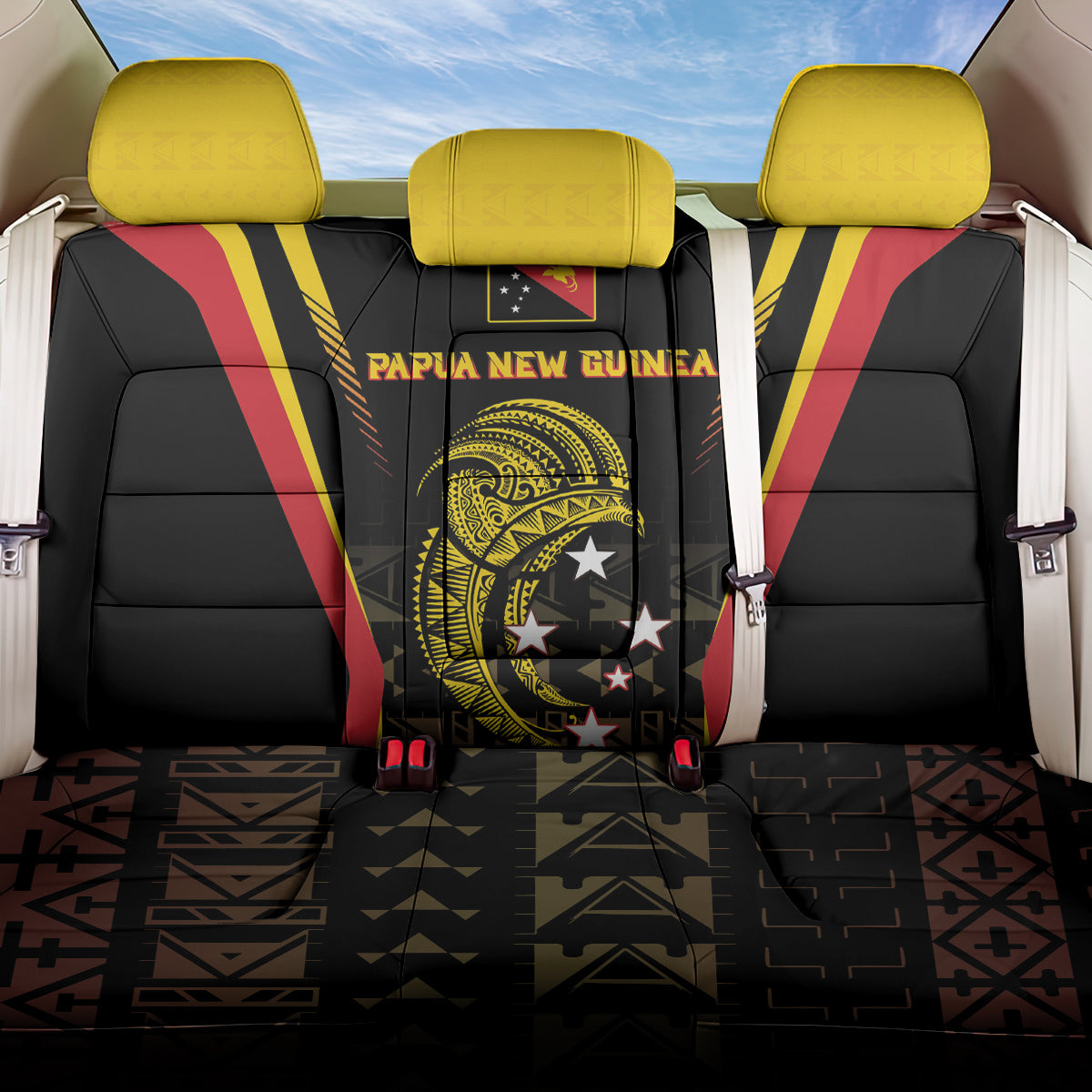 Papua New Guinea Cricket Back Car Seat Cover 2024 World Cup LT05