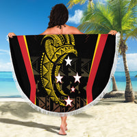 Papua New Guinea Cricket Beach Blanket 2024 World Cup LT05 - Polynesian Pride
