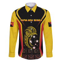 Custom Papua New Guinea Cricket Family Matching Long Sleeve Bodycon Dress and Hawaiian Shirt 2024 World Cup