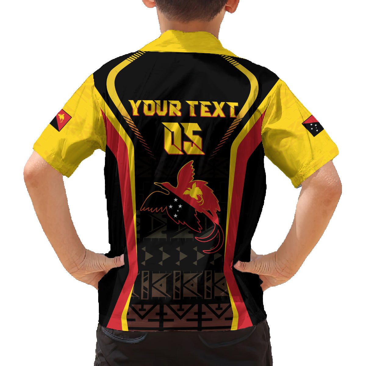 Custom Papua New Guinea Cricket Family Matching Puletasi and Hawaiian Shirt 2024 World Cup