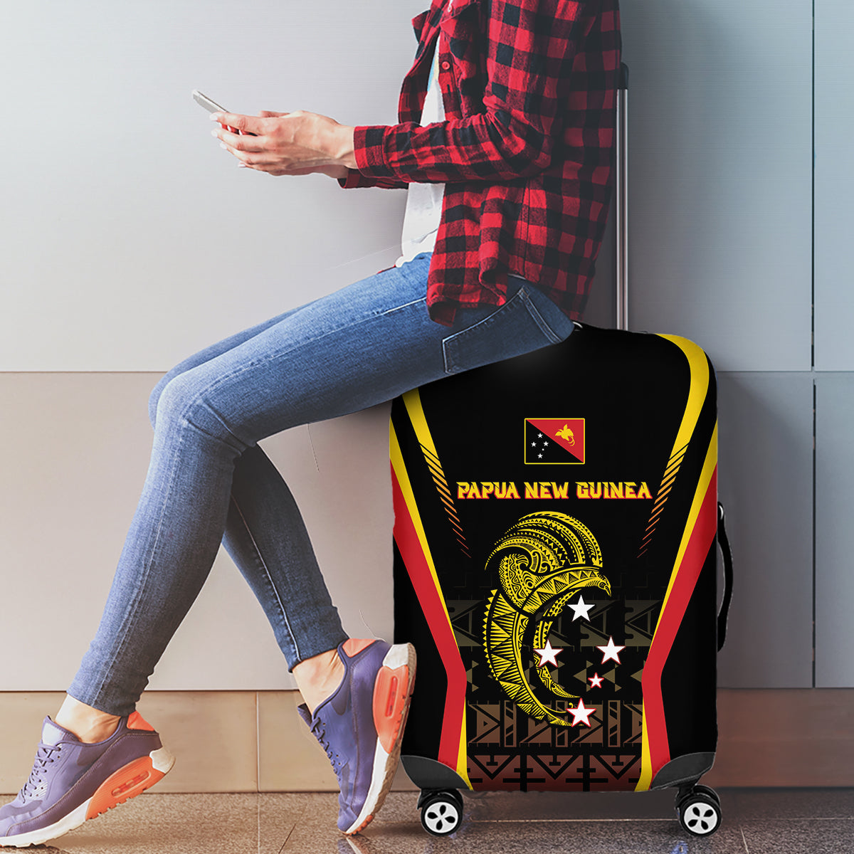 Papua New Guinea Cricket Luggage Cover 2024 World Cup