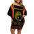 Custom Papua New Guinea Cricket Off Shoulder Short Dress 2024 World Cup