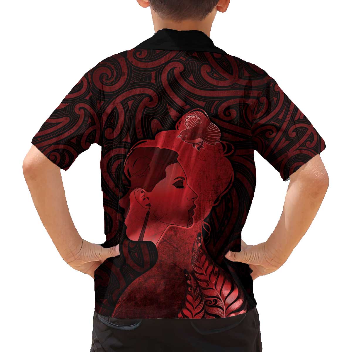 Aotearoa Mana Wahine Family Matching Off The Shoulder Long Sleeve Dress and Hawaiian Shirt The Spiritual Power Of Women