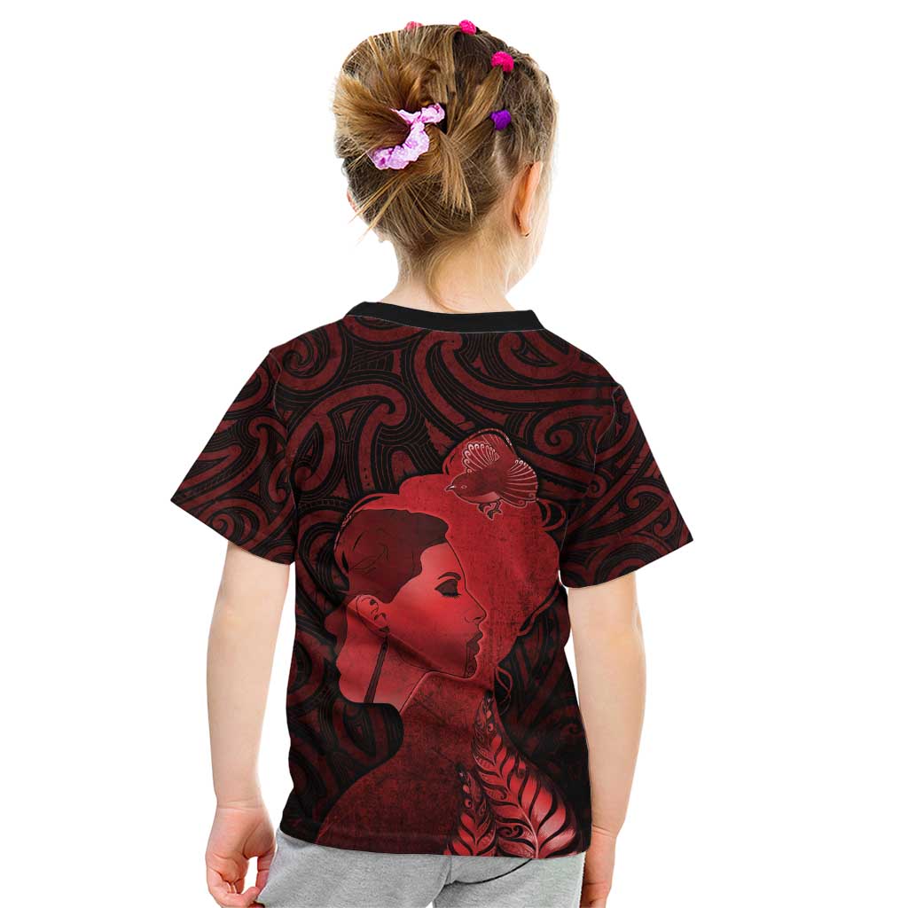 Aotearoa Mana Wahine Kid T Shirt The Spiritual Power Of Women
