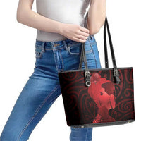 Aotearoa Mana Wahine Leather Tote Bag The Spiritual Power Of Women LT05 - Polynesian Pride
