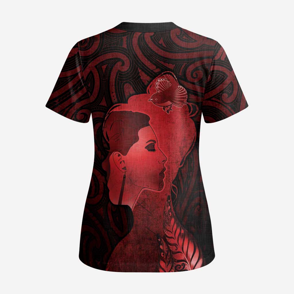 Aotearoa Mana Wahine Scrub Top The Spiritual Power Of Women - Polynesian Pride