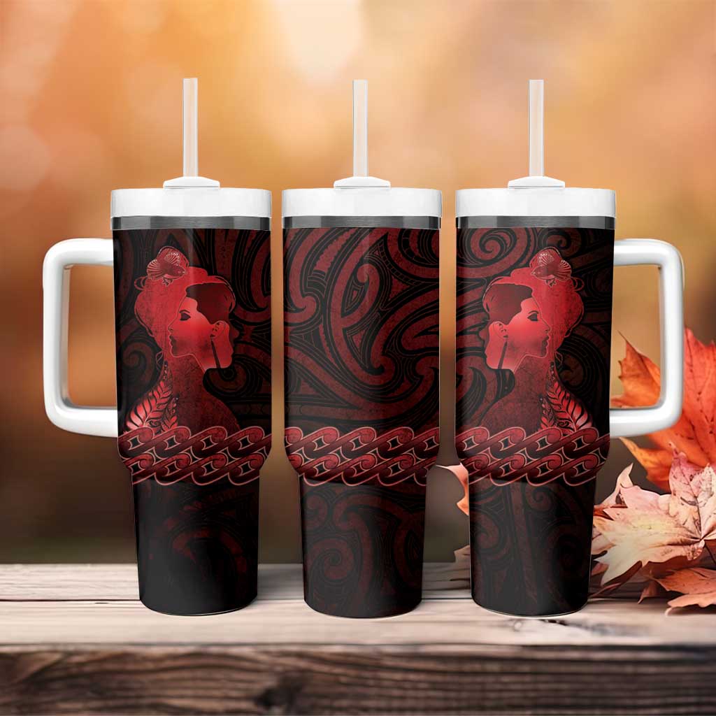 Aotearoa Mana Wahine Tumbler With Handle The Spiritual Power Of Women LT05 - Polynesian Pride