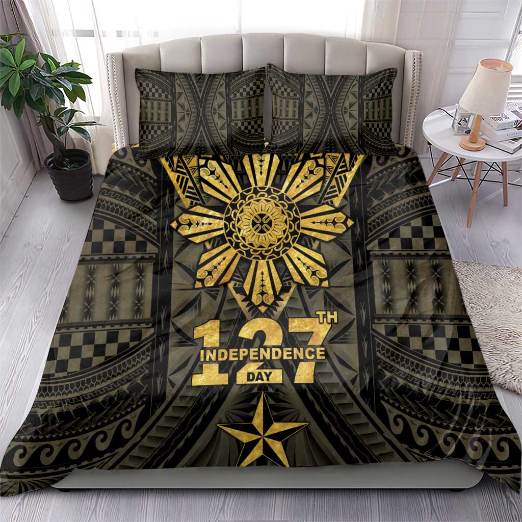 Philippines Independence Day Bedding Set Filipinos Sun Star Tribal