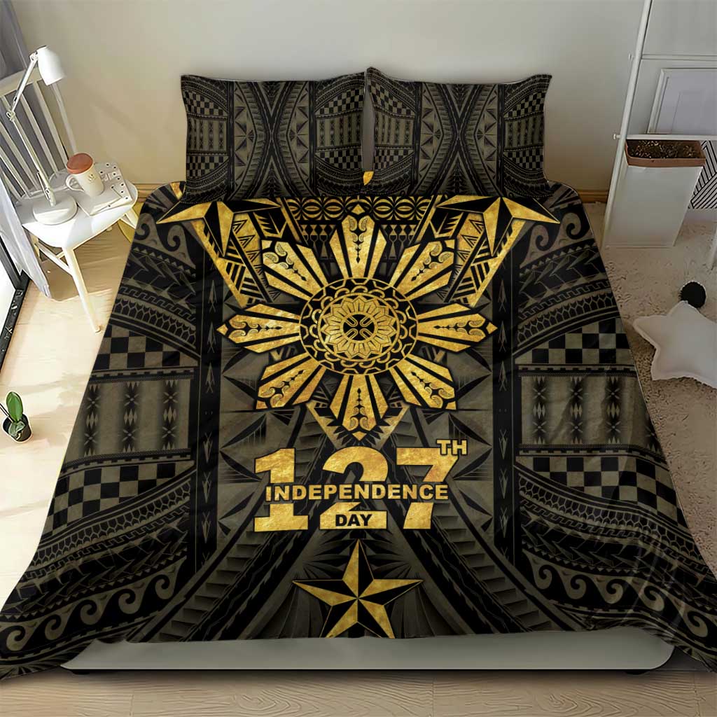 Philippines Independence Day Bedding Set Filipinos Sun Star Tribal