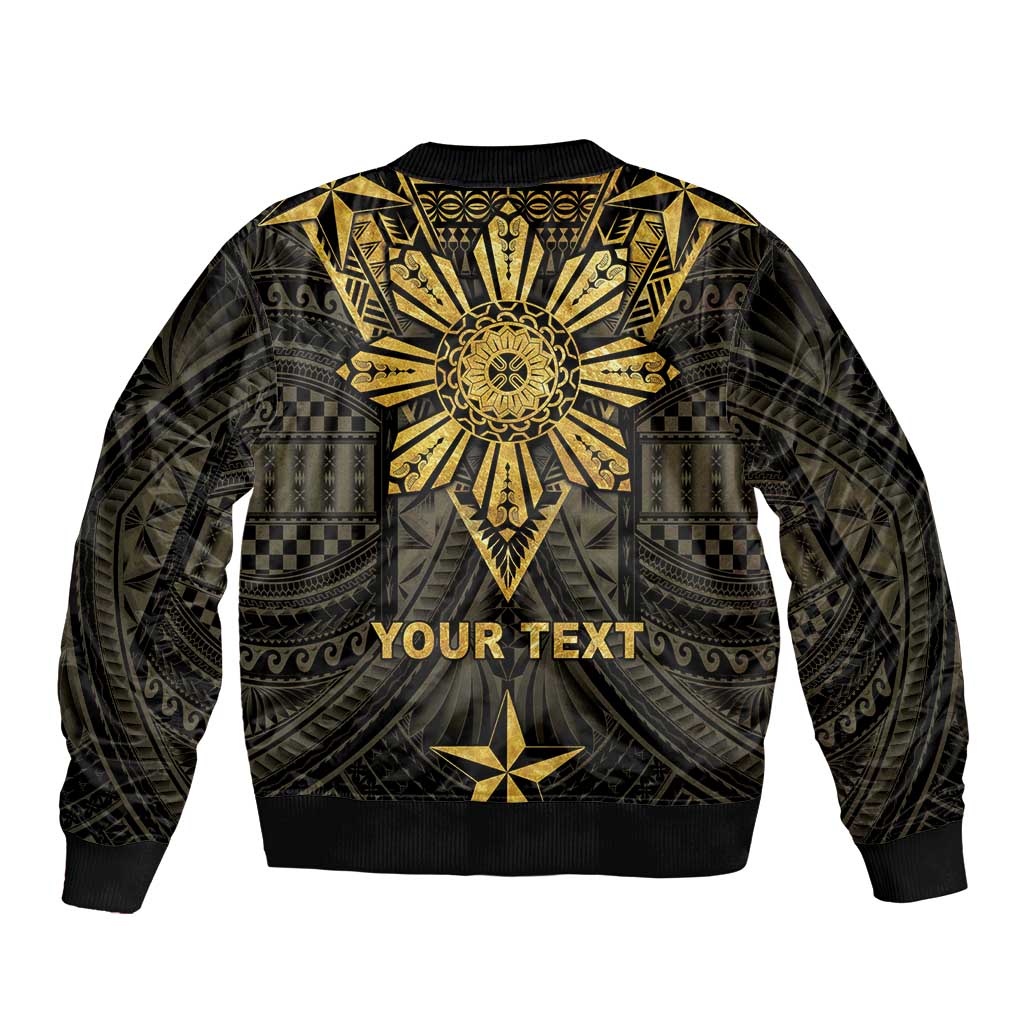 Personalised Philippines Independence Day Bomber Jacket Filipinos Sun Star Tribal