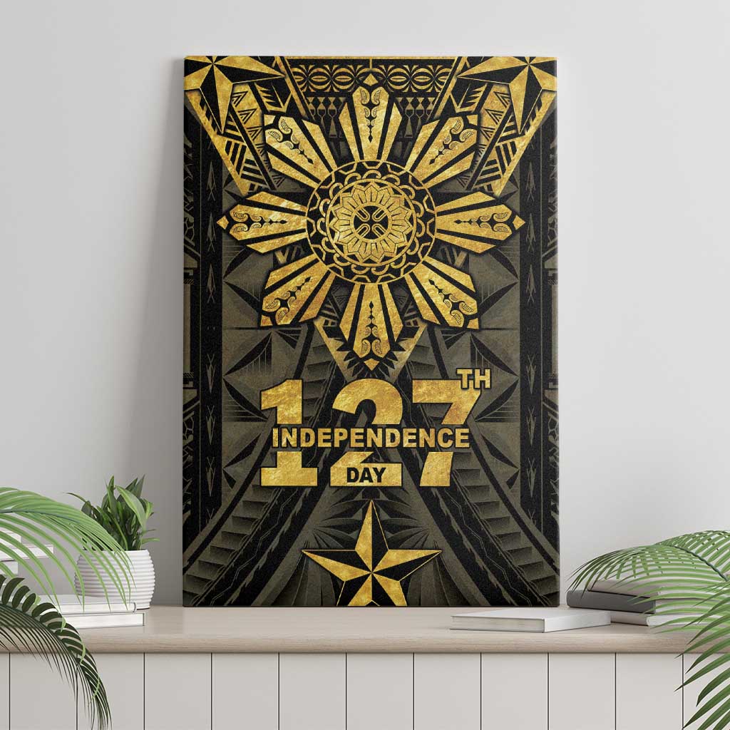 Philippines Independence Day Canvas Wall Art Filipinos Sun Star Tribal