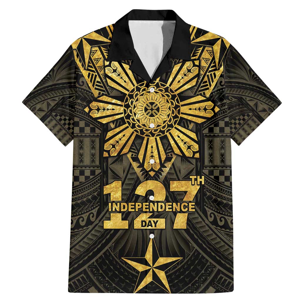 Personalised Philippines Independence Day Family Matching Mermaid Dress and Hawaiian Shirt Filipinos Sun Star Tribal