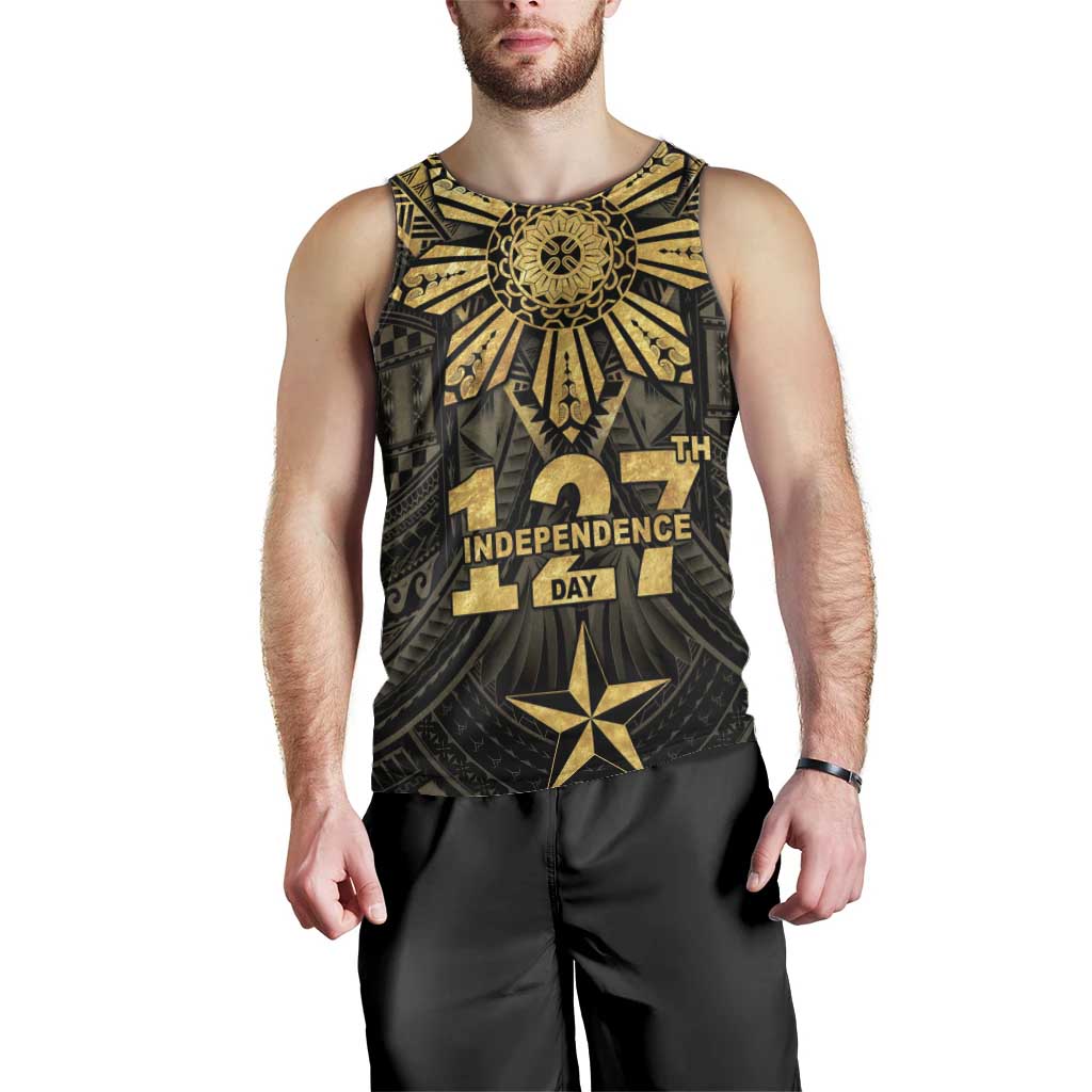 Personalised Philippines Independence Day Men Tank Top Filipinos Sun Star Tribal