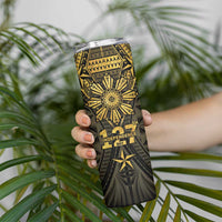 Personalised Philippines Independence Day Skinny Tumbler Filipinos Sun Star Tribal LT05 - Polynesian Pride